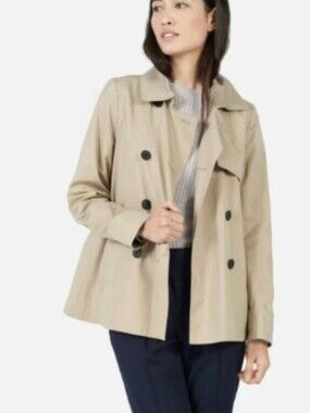 Everlane The Swing Trench Coat In Khaki Tan Size Small